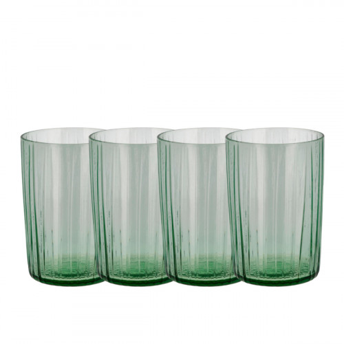 Bitz Kusintha - Glas green Set de pahare de apă 4 buc. 0,28 L / h: 10 cm