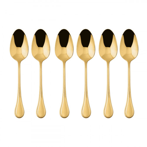 Sambonet Royal Edelstahl PVD / Gold Set de 6 lingurițe de cafea
