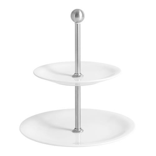 Kahla Update Weiß - Belle Etage Etagere Mini 2 bucăți. Farfurie superioară 16 cm / Farfurie inferioară 21,5 cm