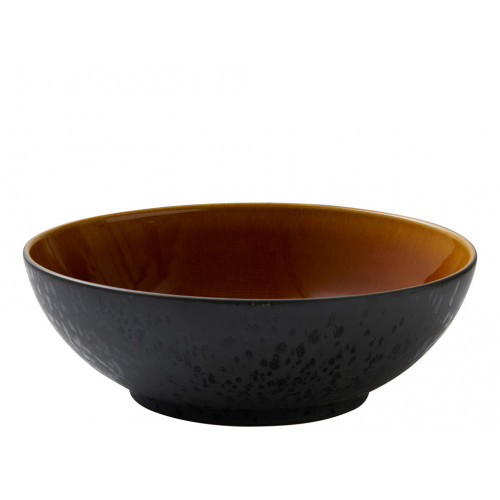 Bitz Gastro black / amber Bol de salată d: 30 cm / h: 10 cm
