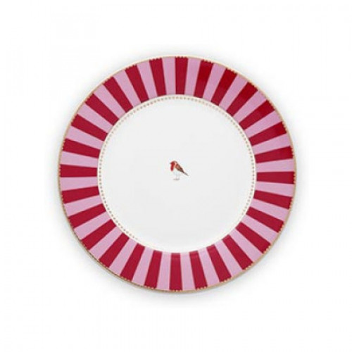 Pip Studio Love Birds Red-Pink Speiseteller rot/rosa 26,5 cm