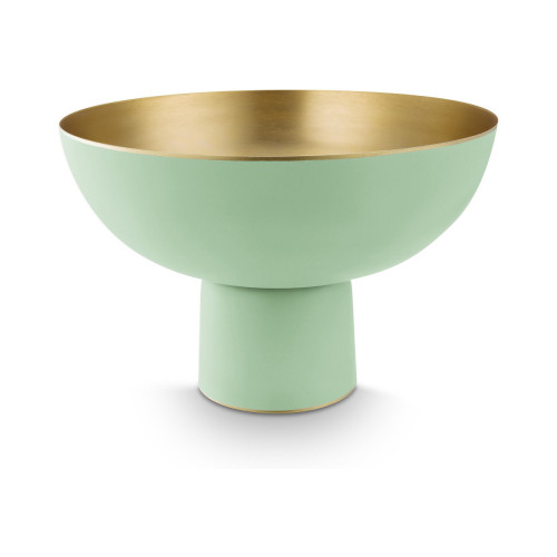 Pip Studio Home Accessories Hohe Schale Metall Matt Bright Green 30x30x20cm