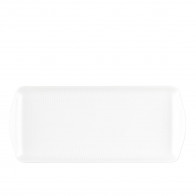 Seltmann Weiden Amina Weiß Platou dreptunghiular pentru prăjituri 35x15,5 cm