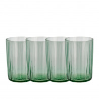 Bitz Kusintha - Glas green Set de pahare de apă 4 buc. 0,28 L / h: 10 cm