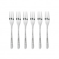 Sambonet Venezia Edelstahl 18/10 Set de 6 furculițe pentru prăjituri
