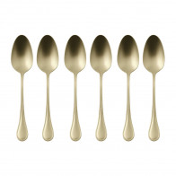 Sambonet Royal Antique Edelstahl PVD / champagerfarben Set de 6 lingurițe de cafea