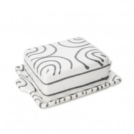 Gmundner Keramik Graugeflammt Cutie pentru unt 125 g