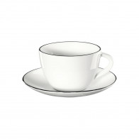 ASA SELECTION A Table Ligne Noire Cana de cafea / cana de ceai cu farfurioară 0,20 L