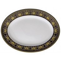 Rosenthal meets Versace Medusa blue Farfurie ovală 40 cm