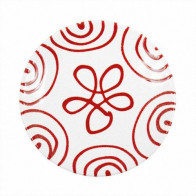 Gmundner Keramik Rotgeflammt Soucoupa pentru ceașcă de cafea/ceai Cup d: 15 cm / h: 2,5 cm