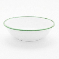 Gmundner Keramik Grüner Rand Bol mic de musli d: 14 cm / h: 4,5 cm / 0,27 L