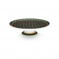 Pip Studio Berry Blues Clover Green Tortenteller auf Fuß 21 cm