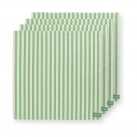 Pip Studio Stripes Light Green Textilservietten Set 4-tlg. 40x40cm