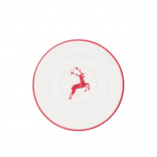 Gmundner Keramik Roter Hirsch Soucoupa Moka/Espresso Gourmet d: 11 cm