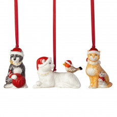 Villeroy & Boch Nostalgic Ornaments Ornamente Katzen 3-tlg.