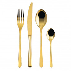 Sambonet Taste - Edelstahl / PVD Gold Set de tacâmuri 24 piese. Mâner întreg / Monobloc