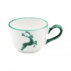 Gmundner Keramik Grüner Hirsch Cana de cafea netedă 0,19 L / h: 6,6 cm