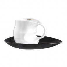 Luigi Colani Ab ovo Black & White Cana de cafea / Cana de cappuccino 2 bucăți 0,23 L