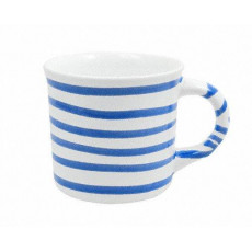 Gmundner Keramik Blaugeflammt Cana de cafea netedă 0,24 L / h: 7,8 cm