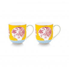 Pip Studio Royal Multi Căni de ceai Yellow set 2 buc. 0,32 L