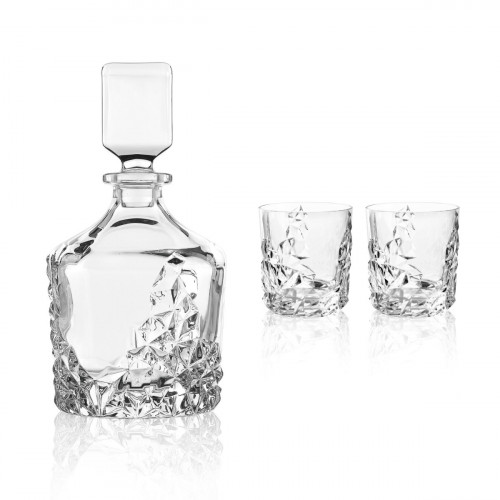 Nachtmann Sculpture Whiskyset Glas 3-delat. 2x whiskyglas / 1x karaff