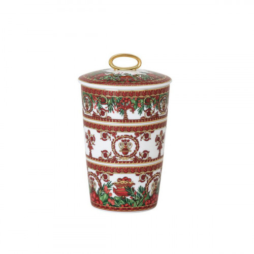 Rosenthal Versace I love Baroque Holiday Duftkerze groß mit Deckel 14 cm