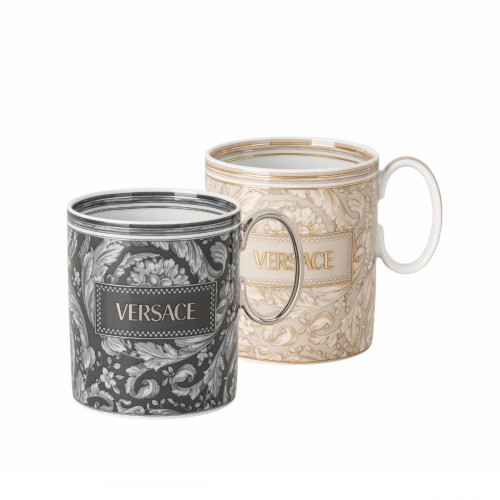 Rosenthal Versace Barocco Beige & Haze Becher mit Henkel Set 2-tlg. 0,30 L