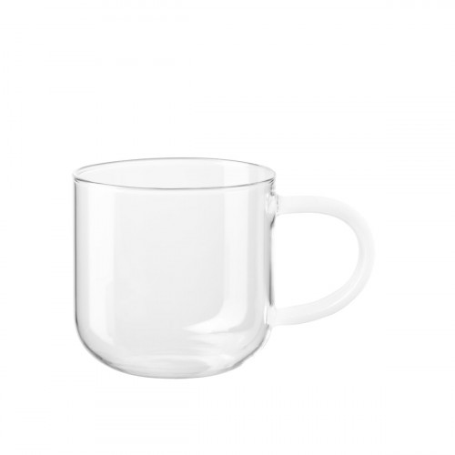 ASA SELECTION Coppa Glass Mugg med handtag Vit 0,40 L