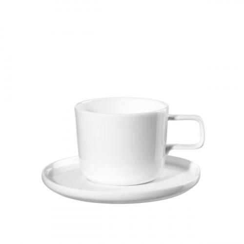 ASA SELECTION Oco Weiß Kaffekopp med fat 0,20 L