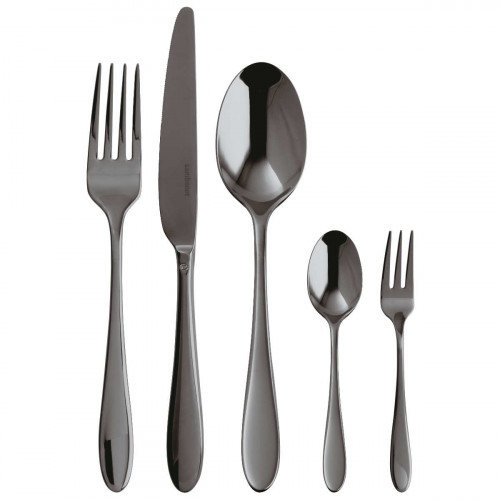 Sambonet Velvet Edelstahl PVD / 2Black Bestickset 30-delar