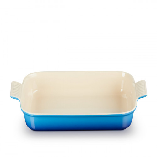 Le Creuset Poterie - Auflaufformen Rektangulär ugnsform Tradition azure blue 32 cm