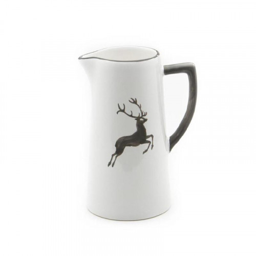 Gmundner Keramik Grauer Hirsch Vattenkanna 0,7 L / h: 16 cm