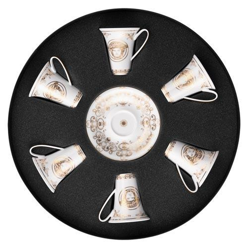 Rosenthal meets Versace Medusa Gala Set med 6 espresso-/mokkakoppar 0,09 L