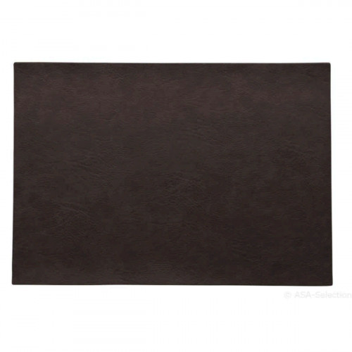 ASA SELECTION Table Tops Vegan Leather Bordsunderlägg svart kaffe 33x46 cm