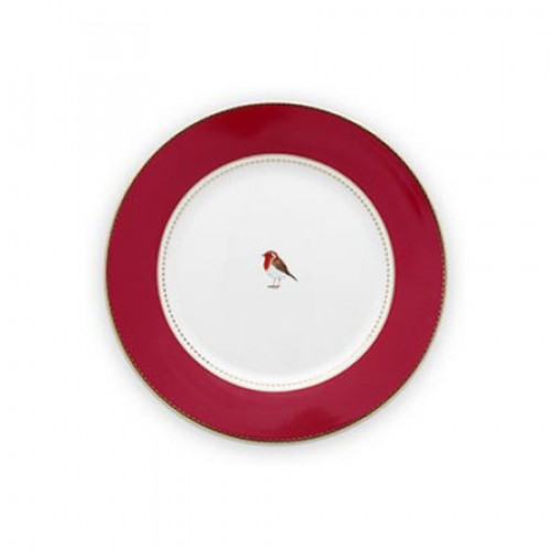 Pip Studio Love Birds Red-Pink Frühstücksteller rot 21 cm
