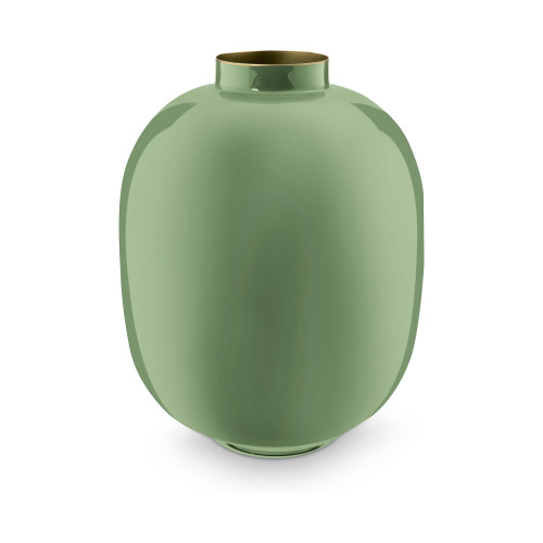 Pip Studio Home Accessories Vase Metal Mid Green 32 cm