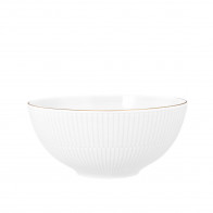 Seltmann Weiden Amina Weiß Goldrand rund skål 21,5 cm