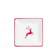 Gmundner Keramik Roter Hirsch Snackskål 11x11x2,8 cm