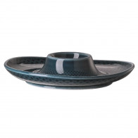 Rosenthal Junto Ocean Blue - Porzellan Äggkopp med hållare 13 cm