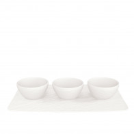 Villeroy & Boch Manufacture Rock blanc Set med 4 dipskålar