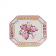 Swarovski x Rosenthal IDYLLIA Pink Lily Skål 15x12 cm