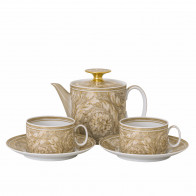 Rosenthal Versace Barocco Beige Tea for 2 Set 5-tlg.