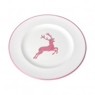 Gmundner Keramik Rosa Hirsch Desserttallrik Gourmet 22 cm