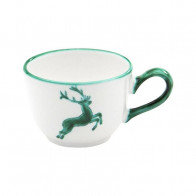 Gmundner Keramik Grüner Hirsch Kaffekopp slät 0,19 L / h: 6,6 cm