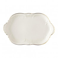 Rosenthal Sanssouci Elfenbein Gold Mjölk-/sockerbricka / platta 29 x 18 cm