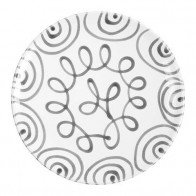 Gmundner Keramik Graugeflammt Middagstallrik Cup d: 28 cm / h: 2,6 cm