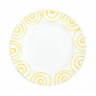 Gmundner Keramik Gelbgeflammt Gourmettallrik d: 27 cm / h: 2 cm