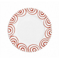 Gmundner Keramik Rotgeflammt Gourmettallrik d: 27 cm / h: 2 cm