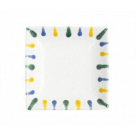 Gmundner Keramik Buntgeflammt Snackskål 11x11x2,8 cm