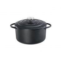 Küchenprofi PROVENCE Stekgryta rund Provence Svart d: 24 cm / h: 11,5 cm / 4,2 L